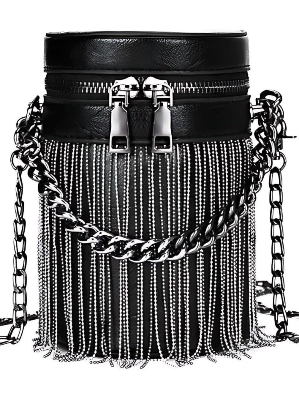 Y2K Punk Bag Tassel Totes Gothic Fringe Bag Women Shoulder Funky Bags Sourpuss R